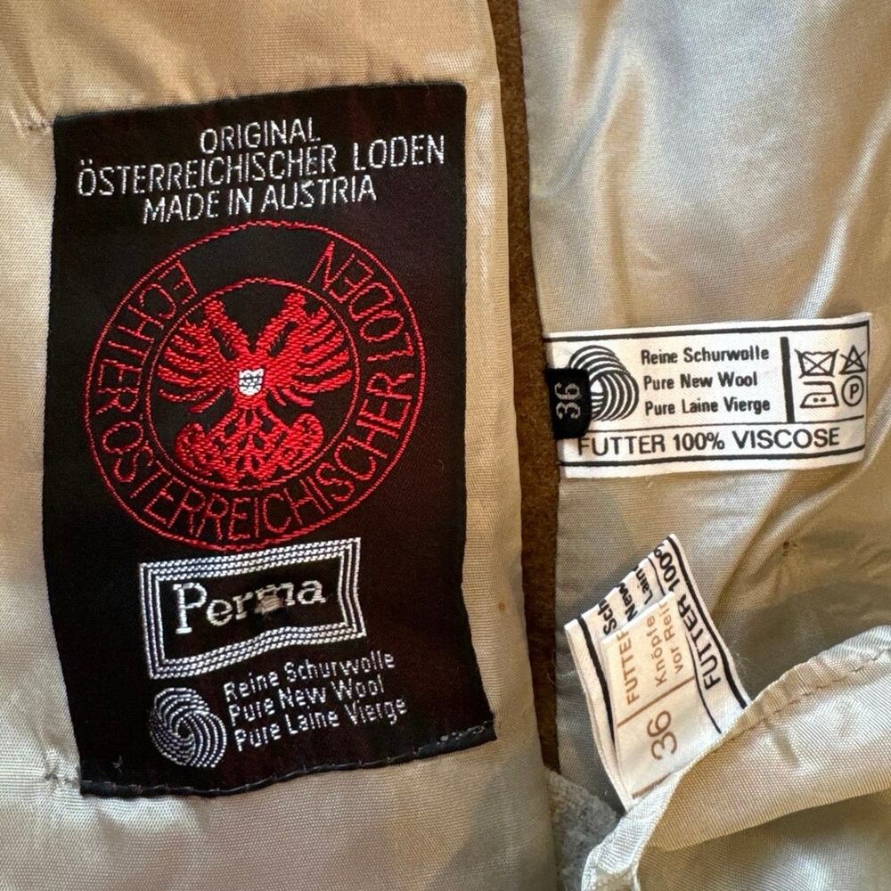 Vintage Echter Österreichischer Loden Austrian skirt suit size small - Picture 12 of 16